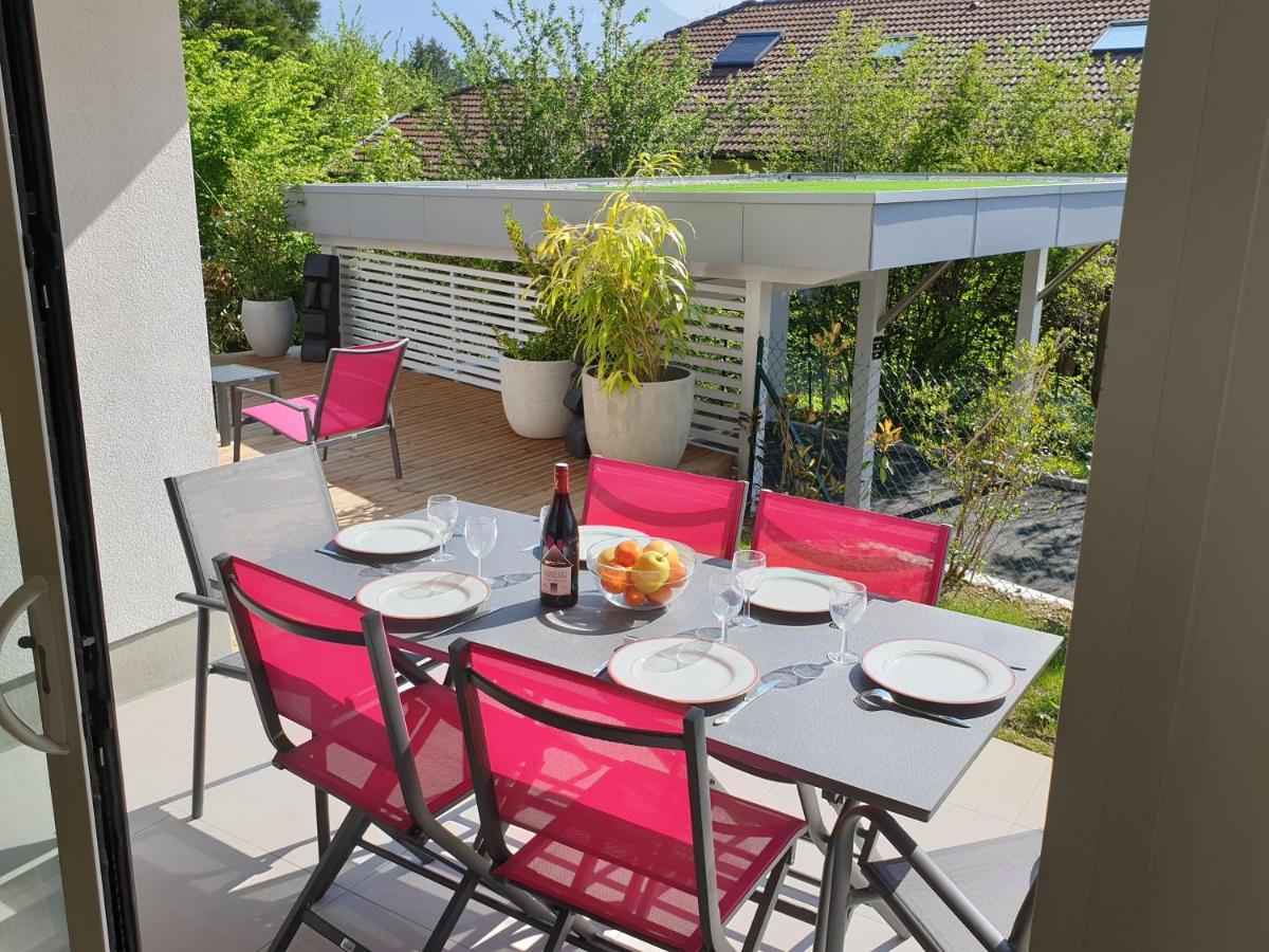 L'appartement JARDIN avec vue montagnes Sévrier Extérieur photo