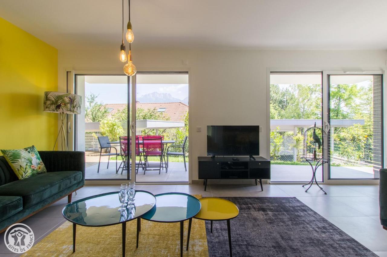 L'appartement JARDIN avec vue montagnes Sévrier Extérieur photo
