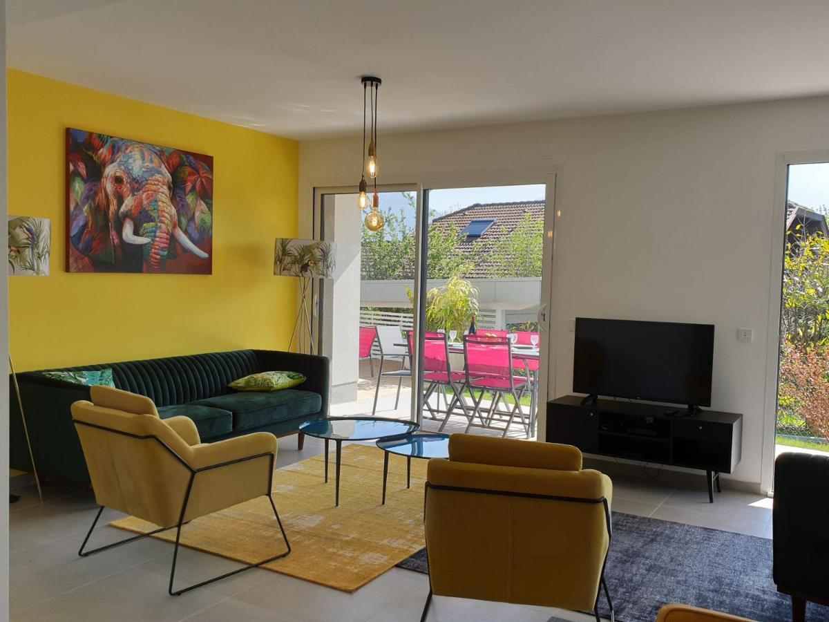 L'appartement JARDIN avec vue montagnes Sévrier Extérieur photo