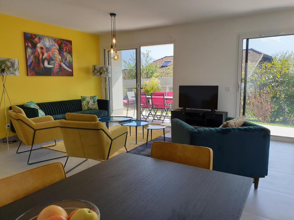 L'appartement JARDIN avec vue montagnes Sévrier Extérieur photo