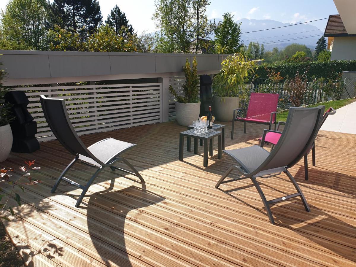 L'appartement JARDIN avec vue montagnes Sévrier Extérieur photo