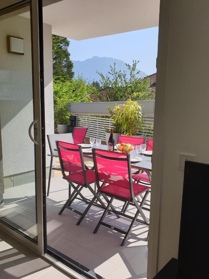 L'appartement JARDIN avec vue montagnes Sévrier Extérieur photo