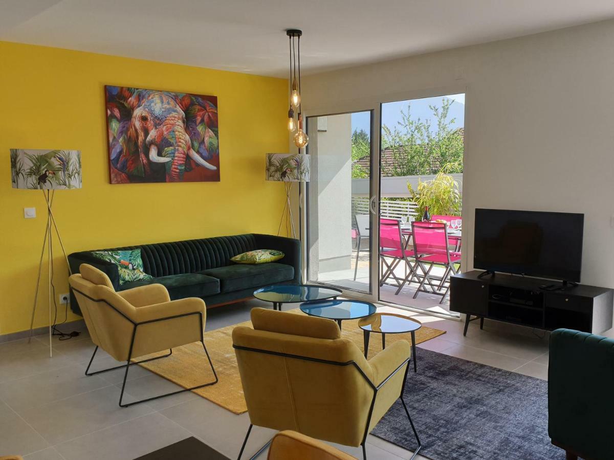 L'appartement JARDIN avec vue montagnes Sévrier Extérieur photo